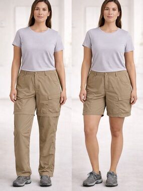 REI Sahara Convertible Cargo
Pants Shorts Tan Khaki Outdoor
Hiking Size 16